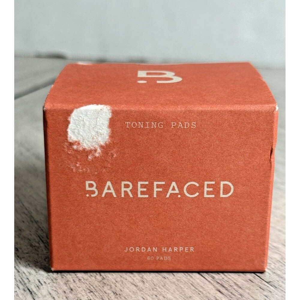 Barefaced Toning Pads 60 Count Exfoliating Face Pads 2% Glycolic Acid Sealed NIB